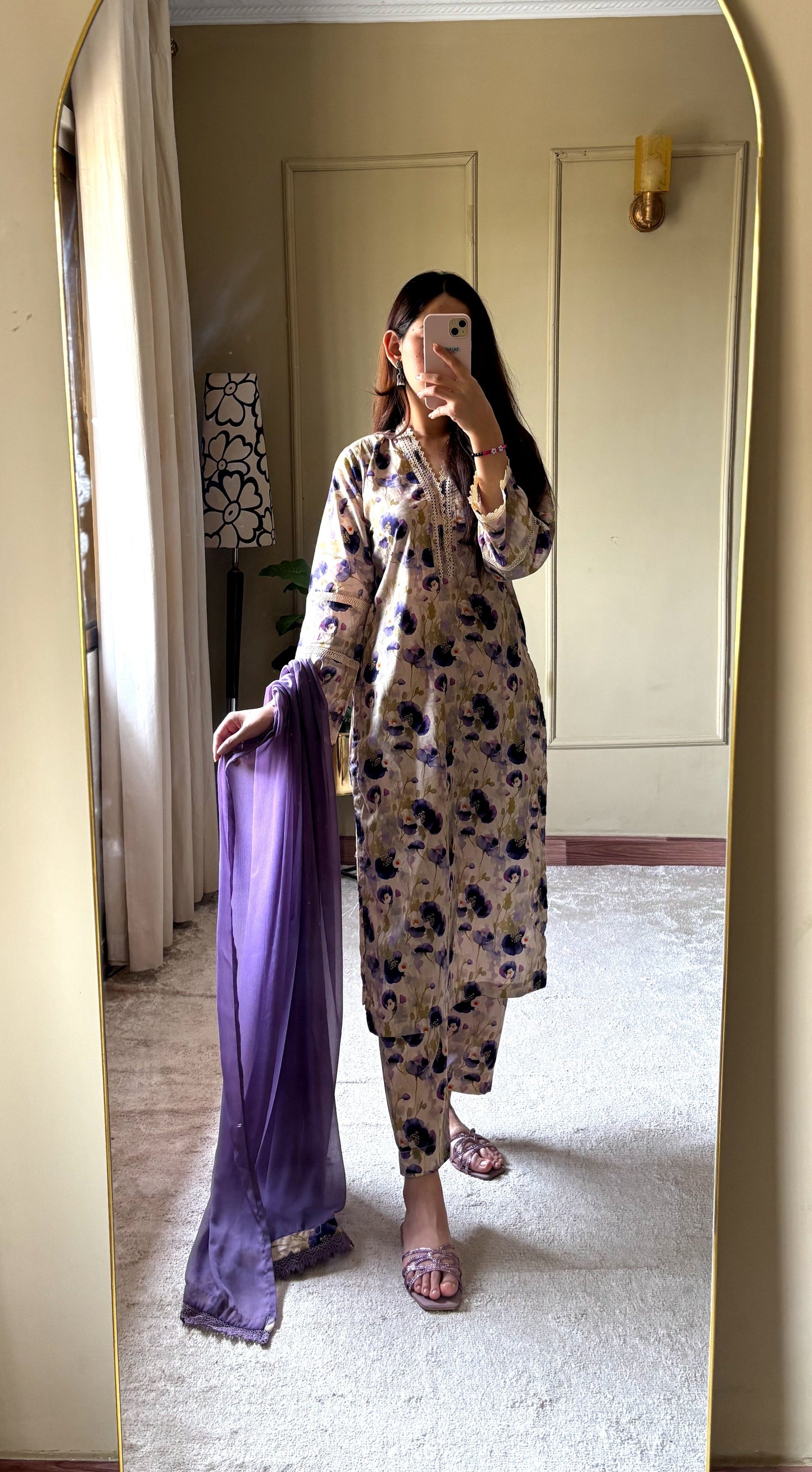 3 Piece - Lawn Printed Stitched Dress - 078