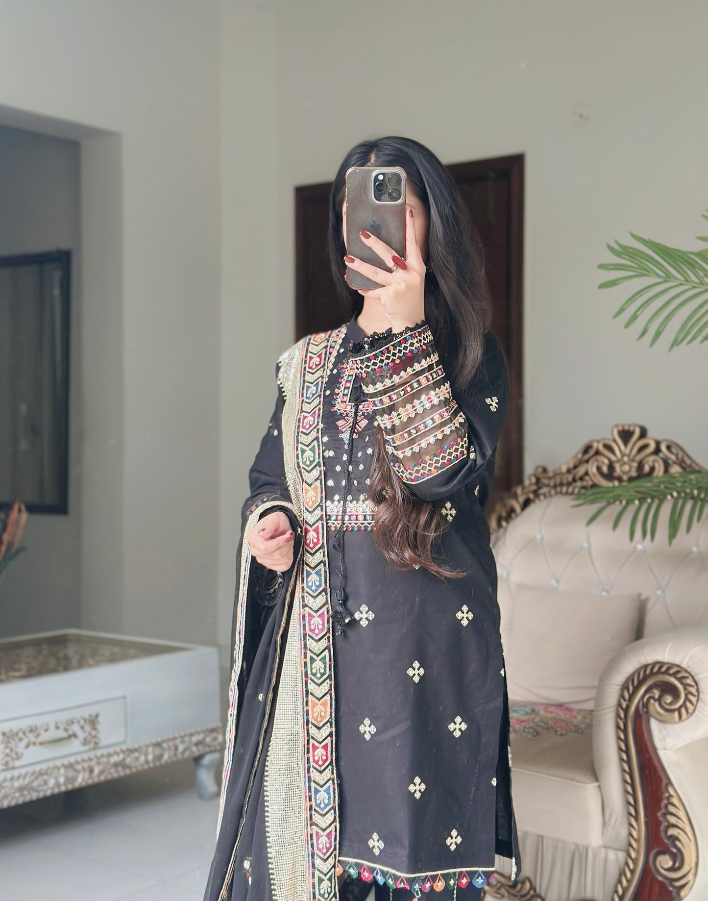 3 Piece - Embroidered Pure Lawn Suit-282
