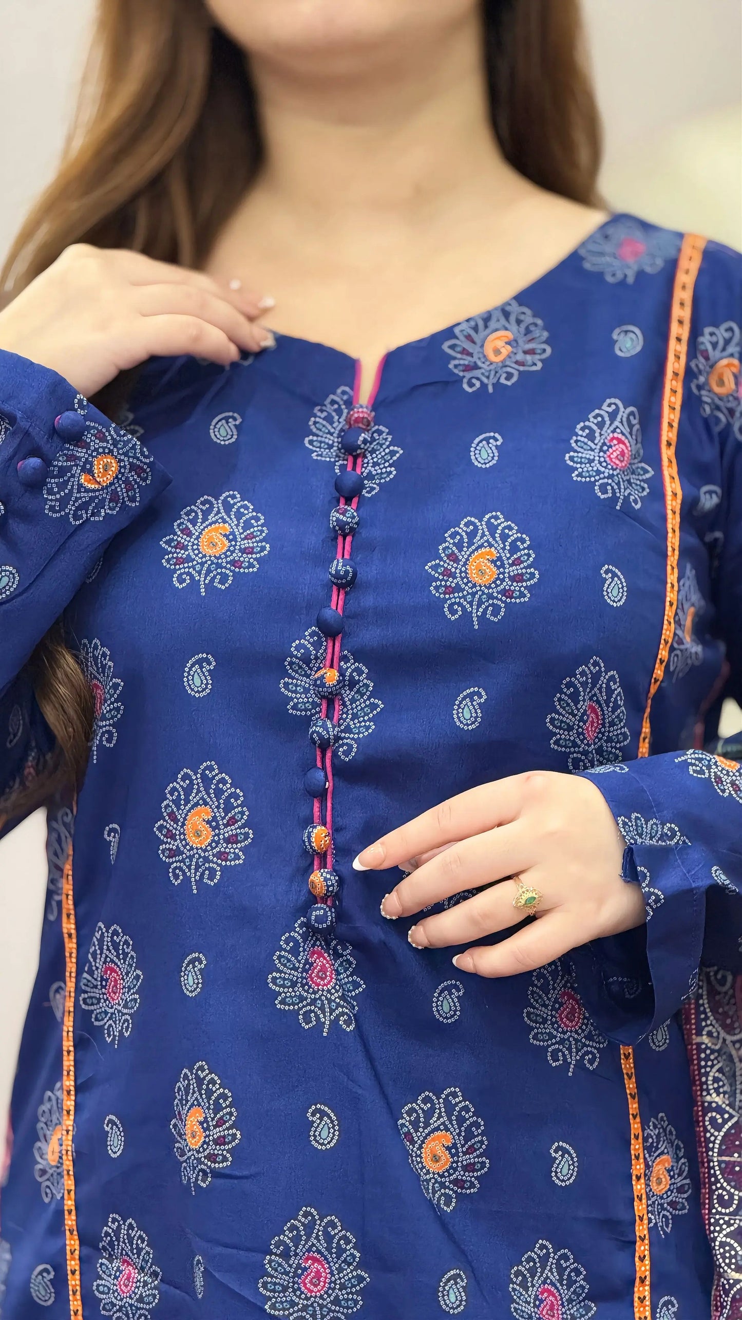 3 Piece - Printed Lawn Stitched Suit-296