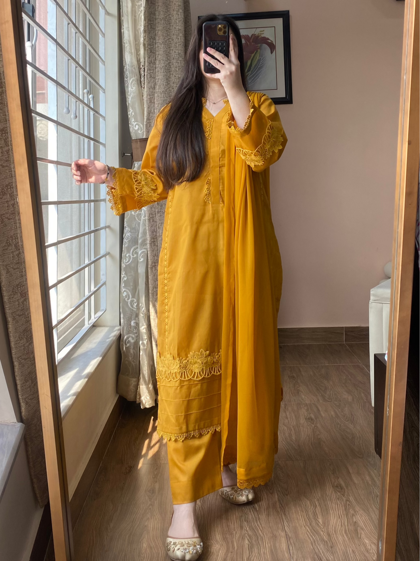 3 Piece -Lawn Solid Dress-101