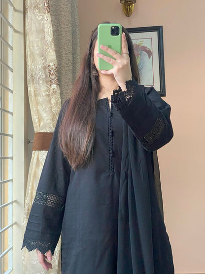 3 Piece - Soft Khaddar Stitched