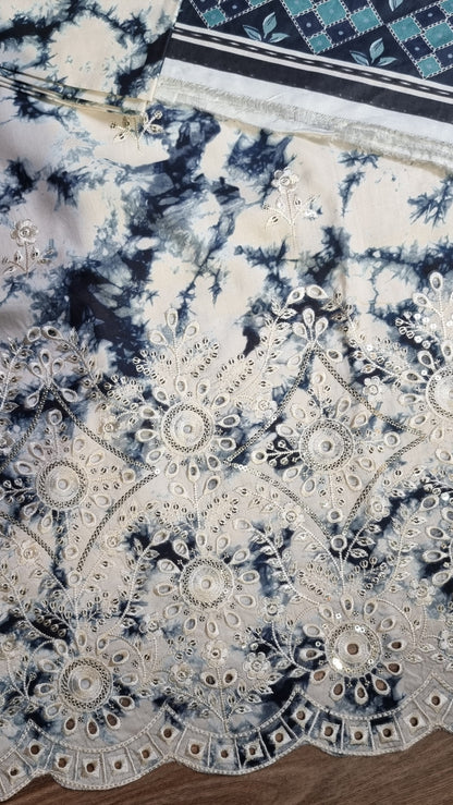 Iznik Linen Embroidered 3 Piece Unstitched 603