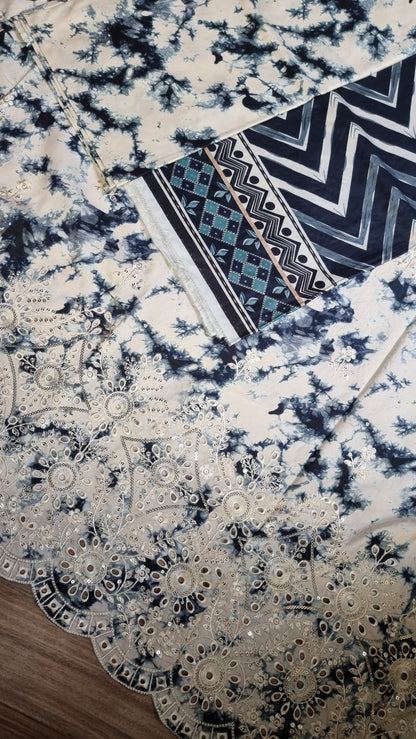 Iznik Linen Embroidered 3 Piece Unstitched 603