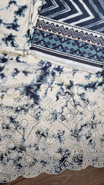 Iznik Linen Embroidered 3 Piece Unstitched 603