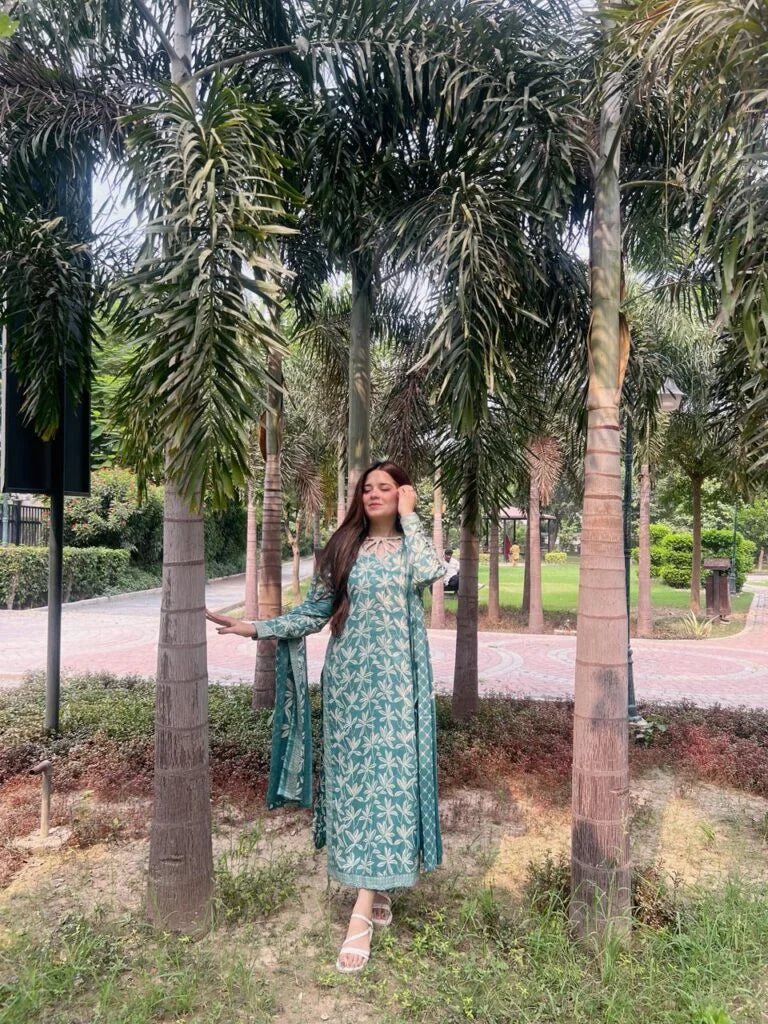 3-Piece Premium Lawn Stitched Dress -230