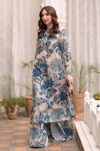 2 PC -Digital Lawn Stitched Dress - 001