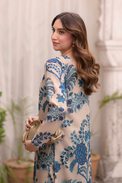 2 PC -Digital Lawn Stitched Dress - 001