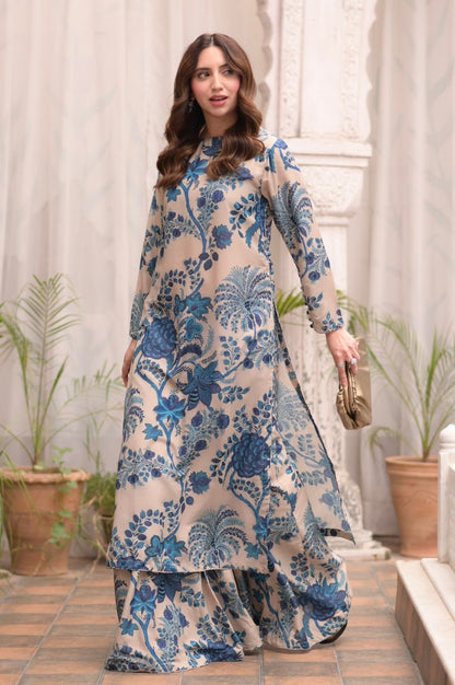 2 PC -Digital Lawn Stitched Dress - 001