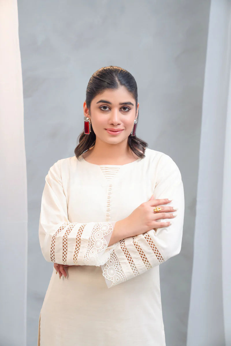 3 Piece - Slub Khaddar Stitched Dress-227