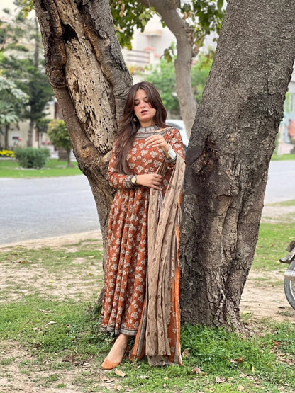 3-Piece Pure Lawn Printed Stitched Suit – 265
