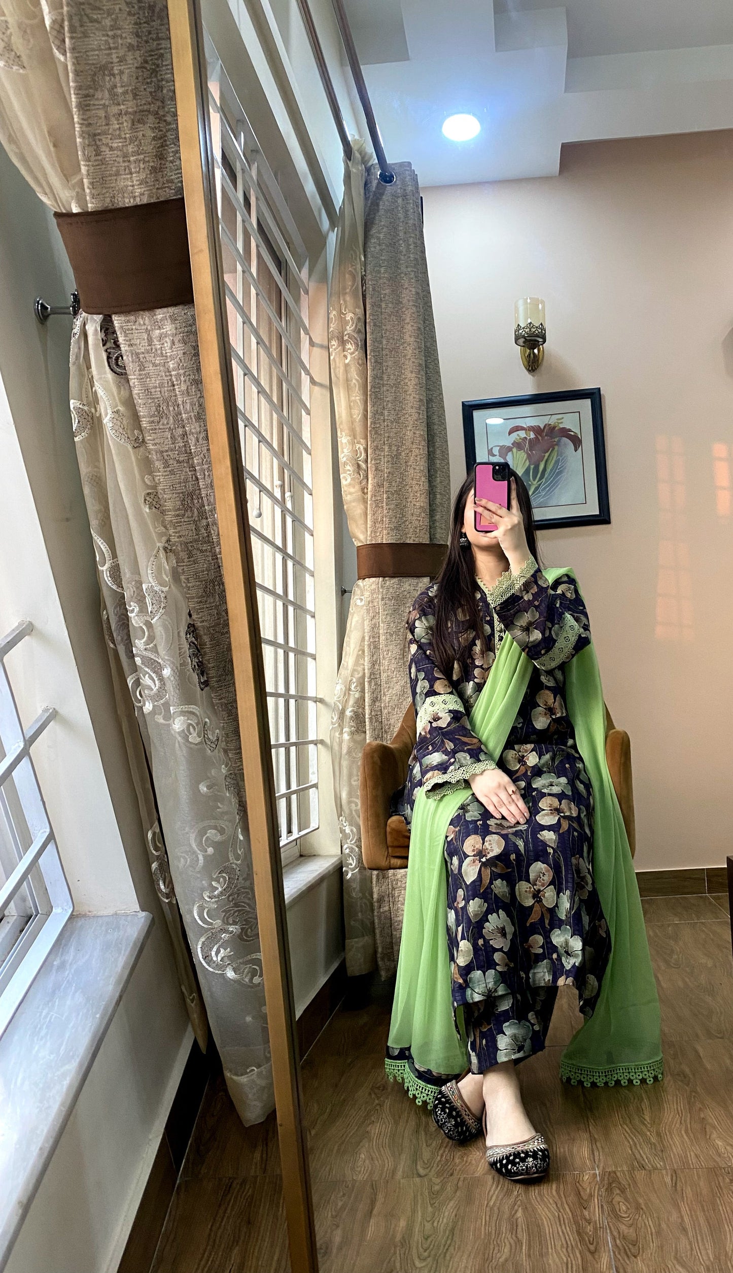 3 Piece -Pure Lawn Bana Dora Dress -054