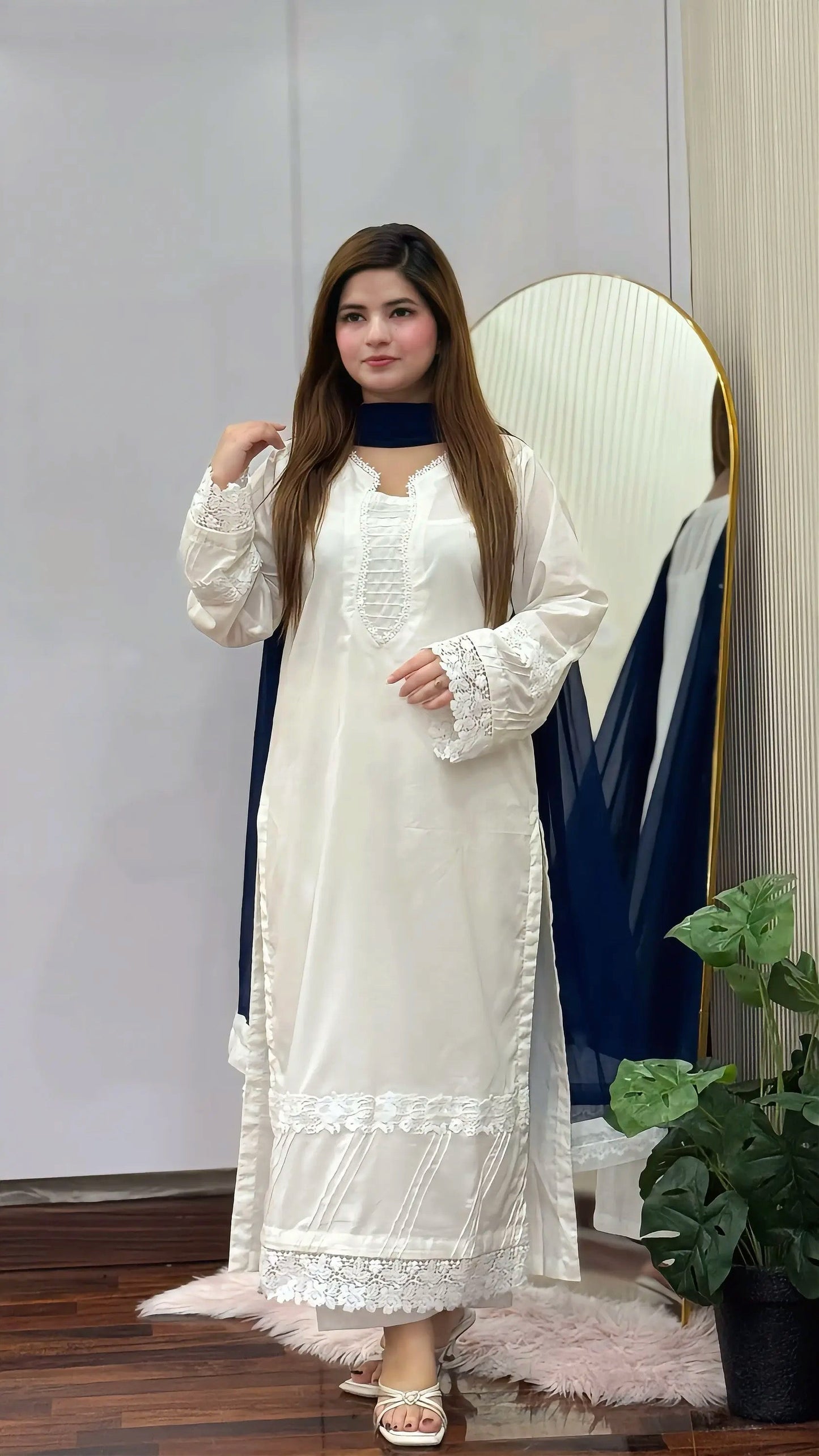 3-Piece Premium Lawn Stitched Suit-298