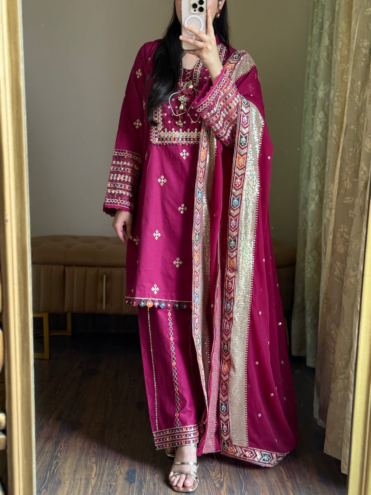 3 Piece - Embroidered Pure Lawn Suit-284