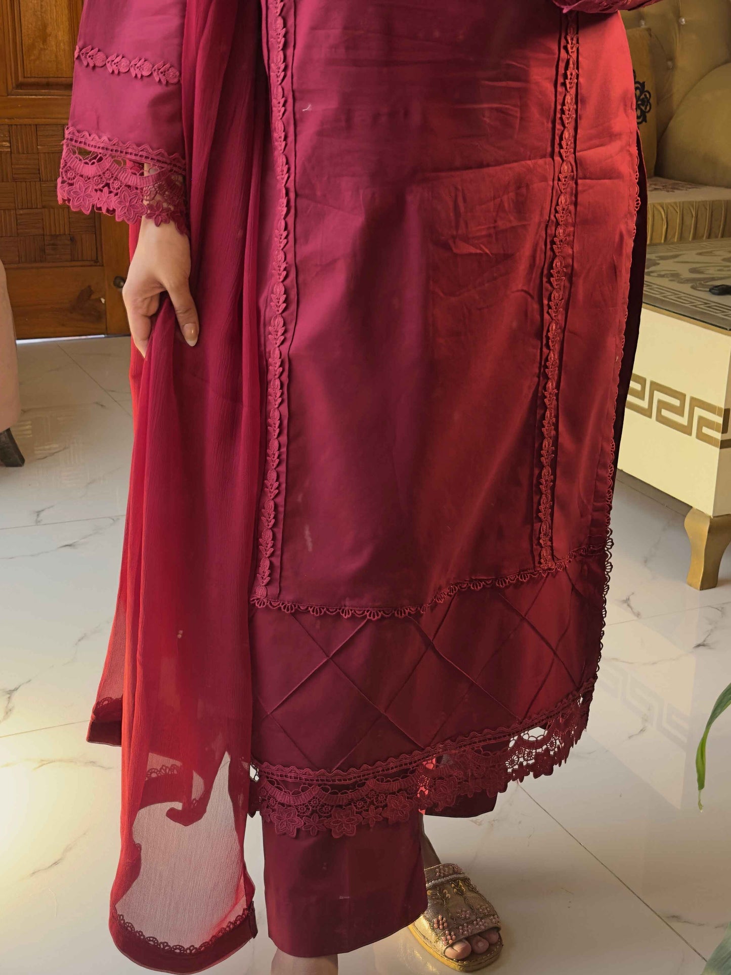 3-Piece Premium Lawn Stitched Suit-289