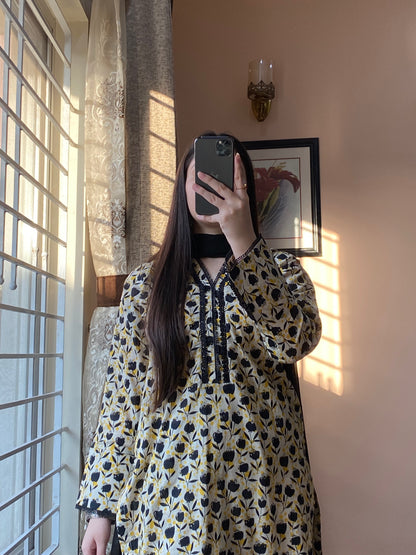 3 Piece - Pure Lawn Stitched Suit - 073