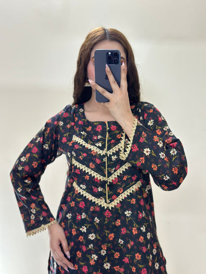 2 Piece Lawn Premium Stitched Suit