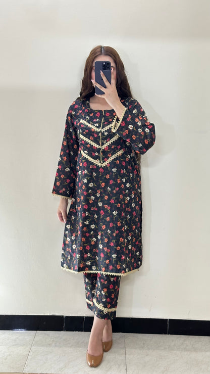 2 Piece Lawn Premium Stitched Suit