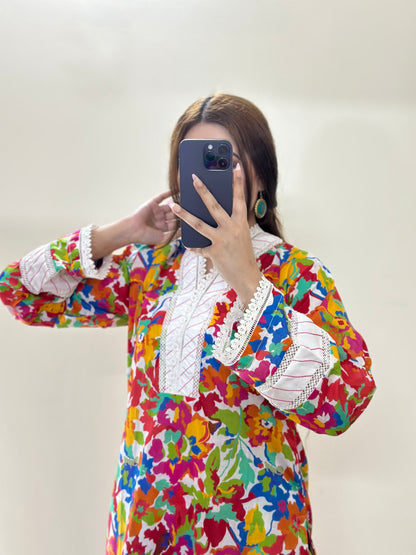 2 Piece Premium Pure Lawn Stitched Suit