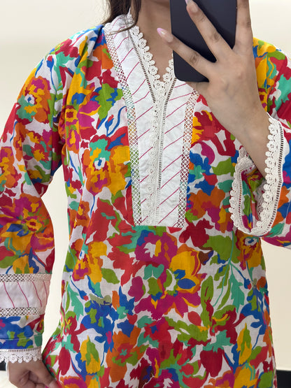 2 Piece Premium Pure Lawn Stitched Suit