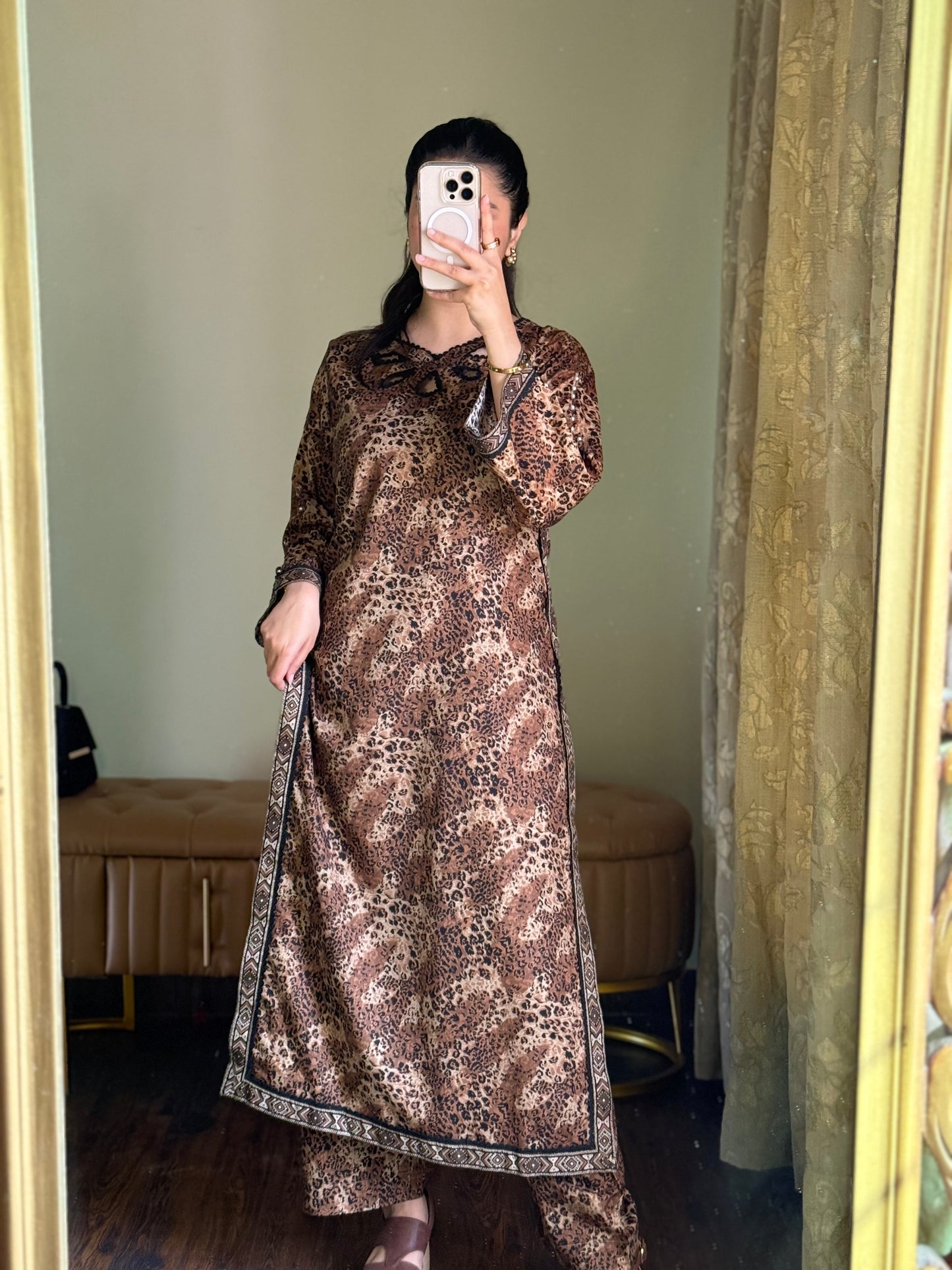 3-Piece Premium Lawn Stitched Dress -256