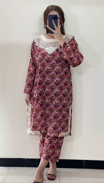 2 Piece Lawn Premium Stitched Suit