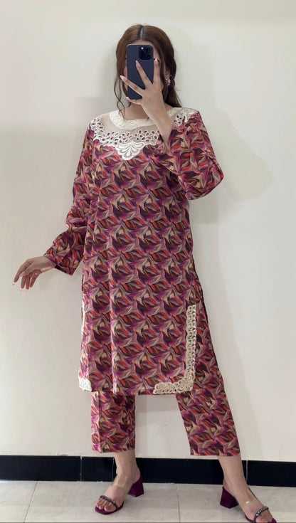 2 Piece Lawn Premium Stitched Suit