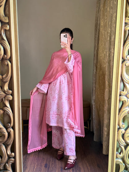 3-Piece Premium Lawn Stitched Dress -257