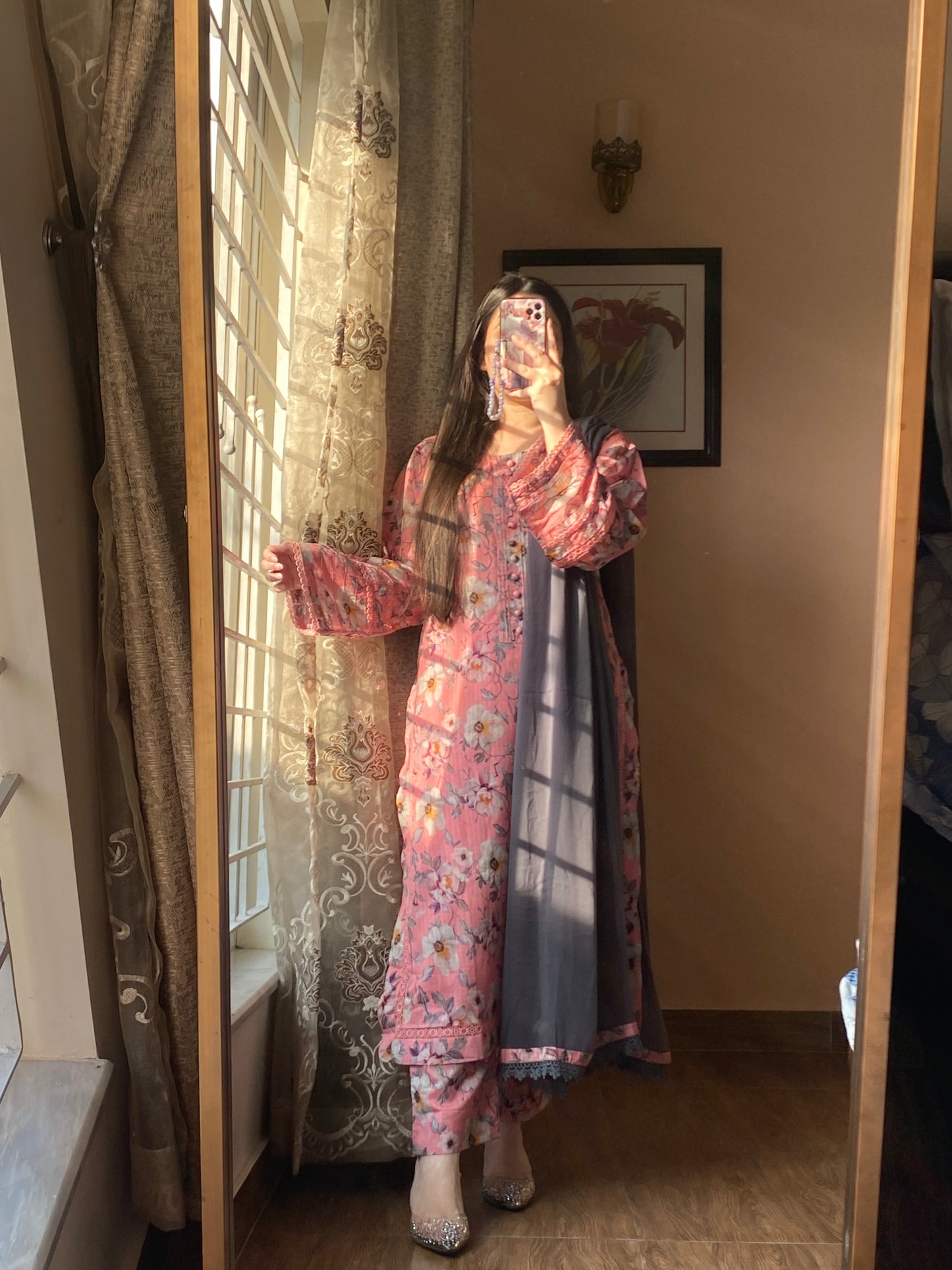 3 Piece -Premium Dobby Lawn Stitched Dress - 237