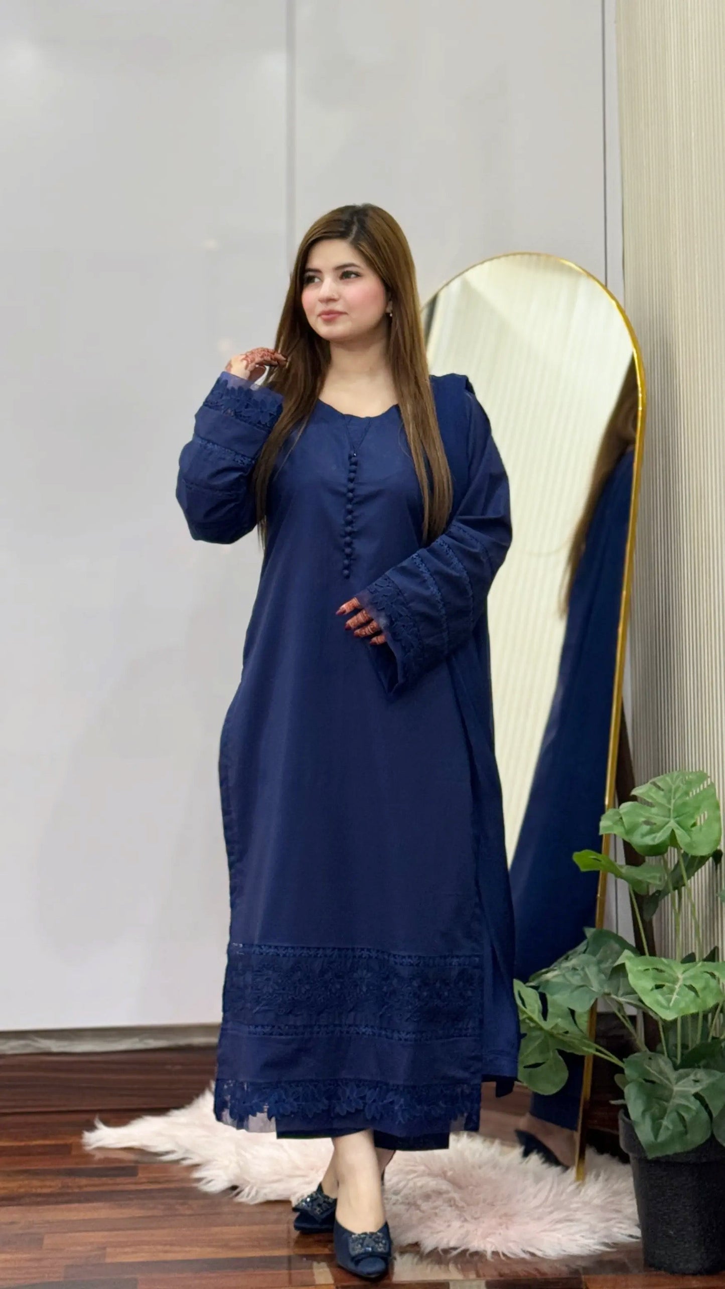 3-Piece Premium Lawn Stitched Suit-290