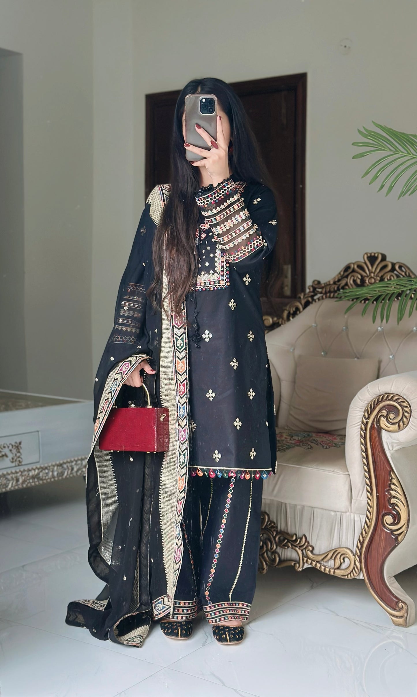 3 Piece - Embroidered Pure Lawn Suit-282
