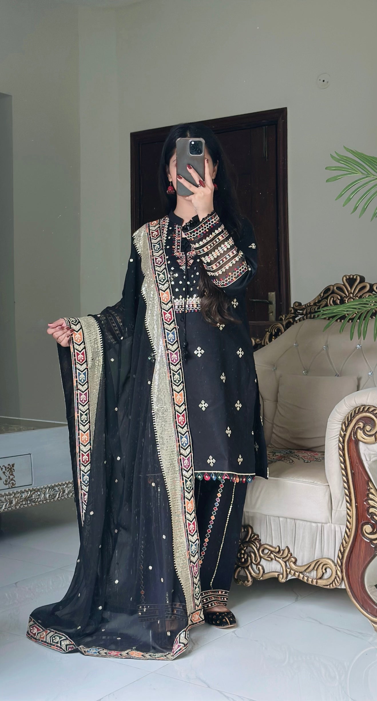 3 Piece - Embroidered Pure Lawn Suit-282