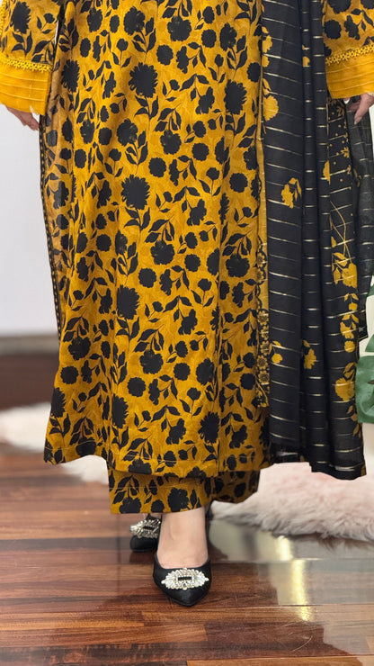 3 Piece - Printed Lawn Stitched Suit-295