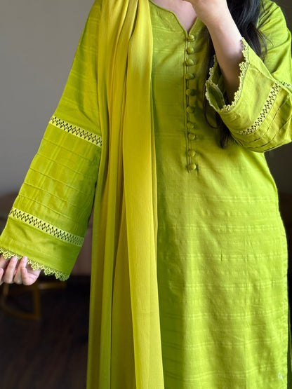 3-Piece Dobby Premium Lawn Stitched Suit-270
