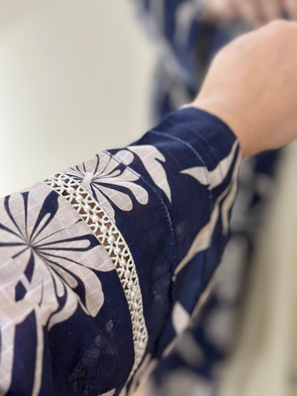 3 Piece -Pure Lawn Stitched Dress - 506