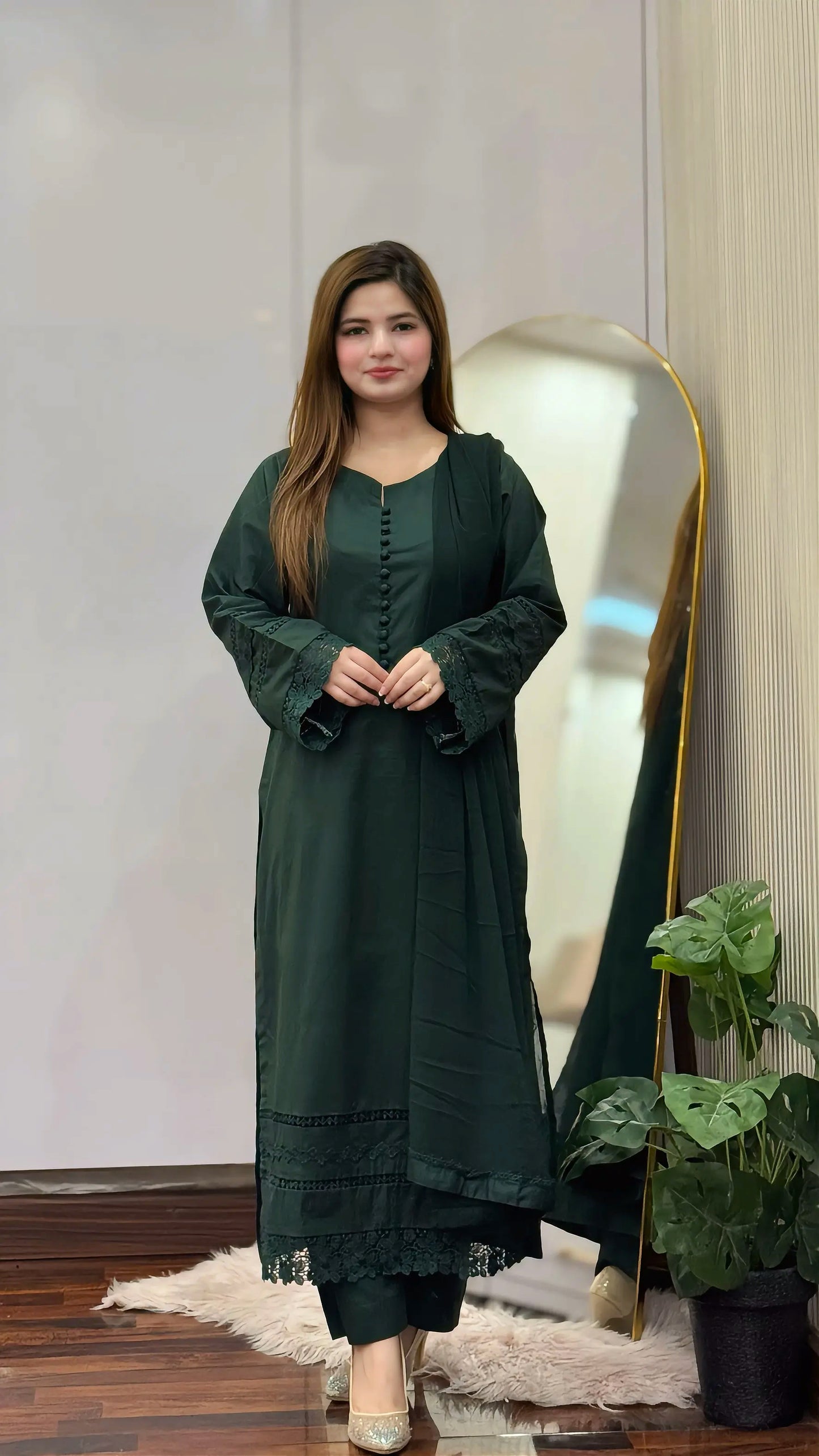3-Piece Pure Lawn Stitched Suit-297