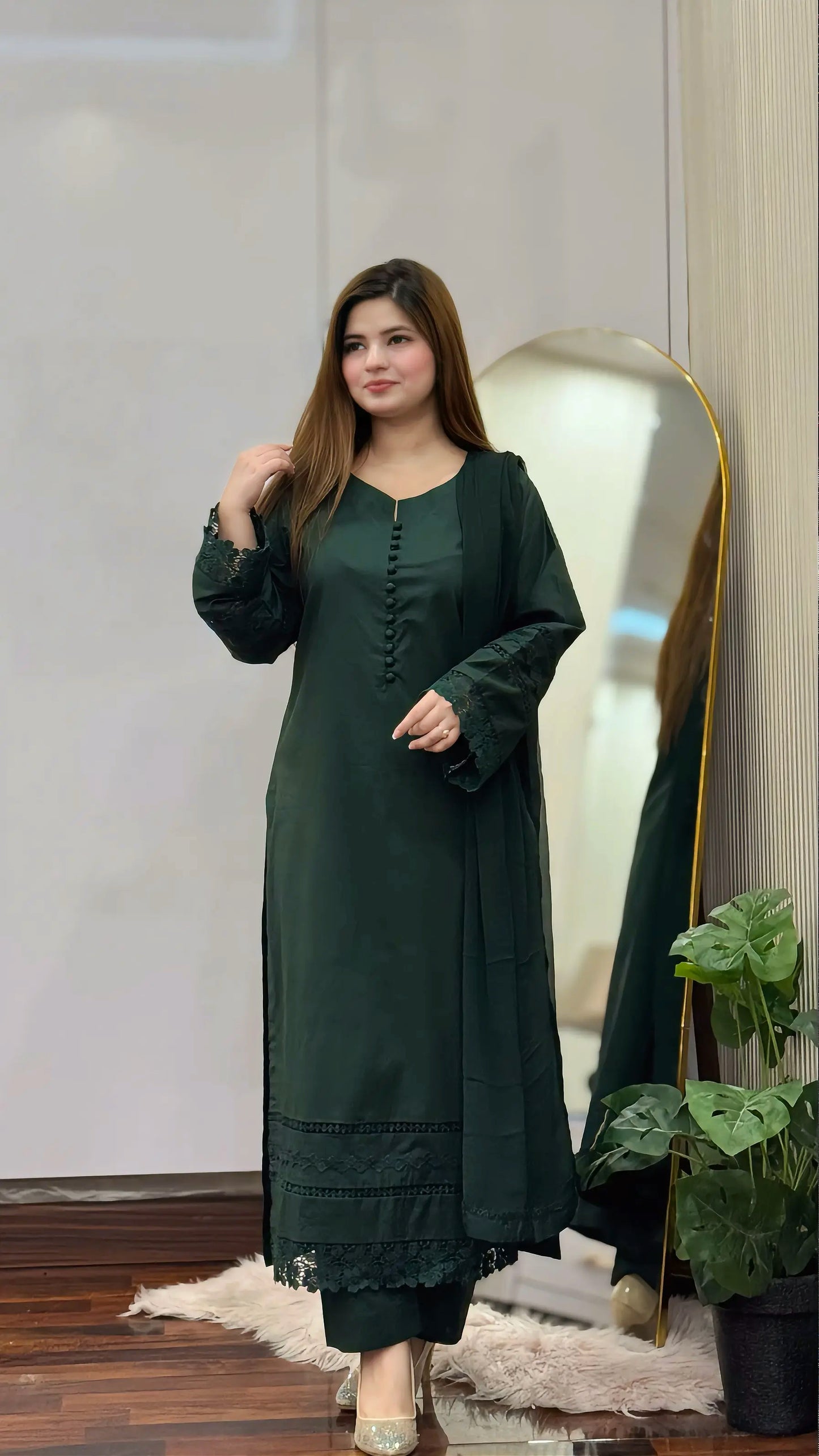 3-Piece Pure Lawn Stitched Suit-297