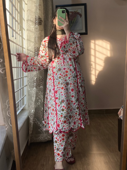 3 Piece - Pure Lawn Stitched Suit - 072