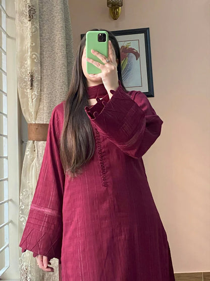 3 Piece - Pure Lawn Stitched Dress-105