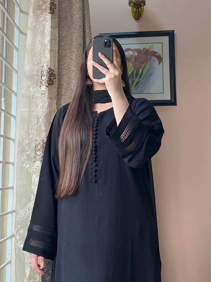 3-Piece Plain Khaddar Dress Stitched-212