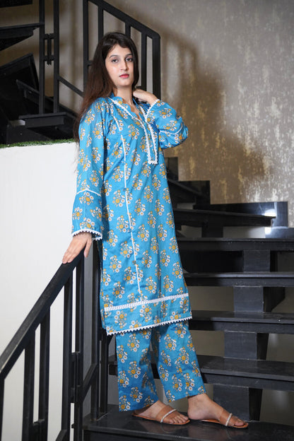 2 Piece Lawn Premium Stitched Suit