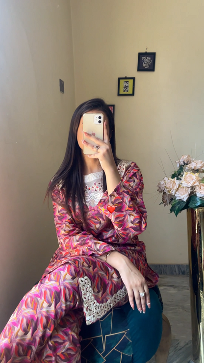 Comfortable Stitched Suit -Noor 028