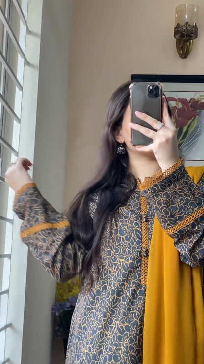 3 Piece - Lawn Stitched Suit - 14