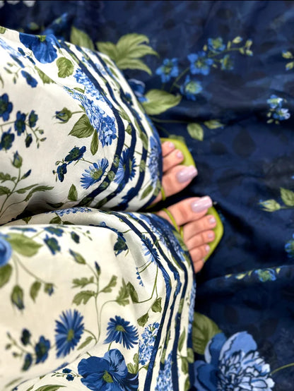 3 Piece Lawn Printed Stitched Dress - 018